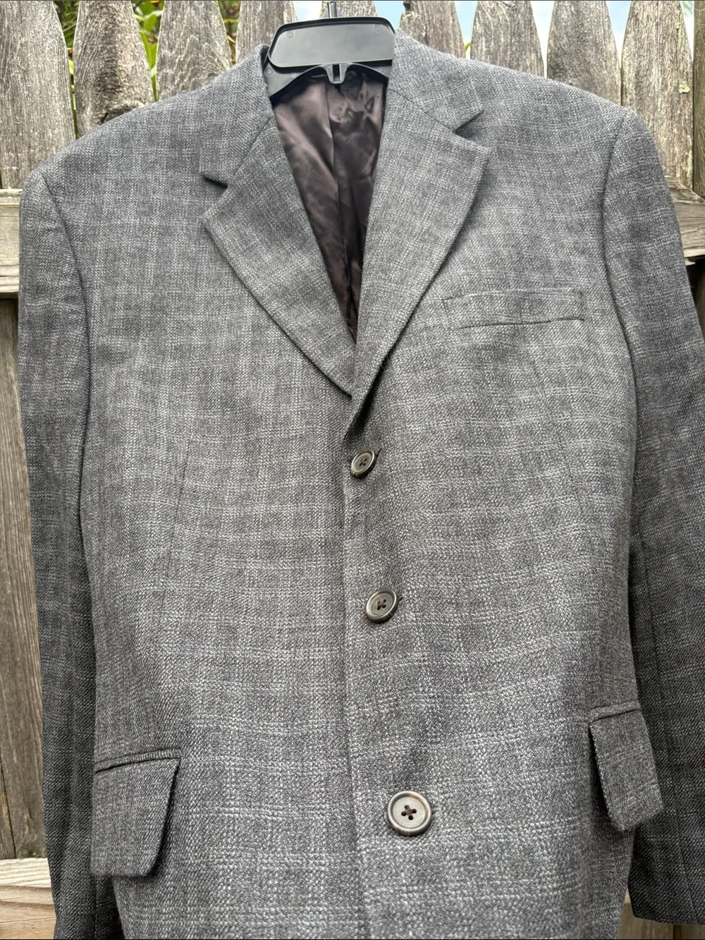 Ralph Lauren 42R grey wool blazer!!!